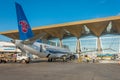 Boeing 737-8 max China southern, airport Pulkovo, Russia Saint-Petersburg. 02 June 2018. Royalty Free Stock Photo