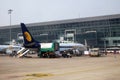 Boeing 737-800 operated by Jet Airways at Delhi international Airport Royalty Free Stock Photo