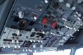 Boeing 737 overhead panel Royalty Free Stock Photo