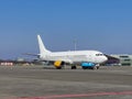 Boeing 737 parked at Schiphol Royalty Free Stock Photo