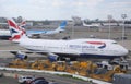 Boeing 747 plane on tarmac at JFK International Airport Royalty Free Stock Photo