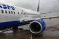 Boeing 737 preparing for departure