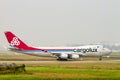 A Boeing 747-4R7F Airplane Of Cargolux Taxiing On Runway Of Tan Son Nhat International Airport, Vietnam. Royalty Free Stock Photo