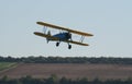 Boeing Stearman biplane flies low Royalty Free Stock Photo
