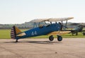 Boeing Stearman biplane taxis for takeoff Royalty Free Stock Photo