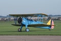 Boeing Stearman on the flight lane Royalty Free Stock Photo