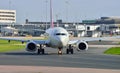 Boeing 737 taxiing Royalty Free Stock Photo