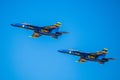 Boeings of Blue Angles squadron in Miramar sky, USA Royalty Free Stock Photo