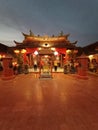 Boen Tek Bio Temple, at night Royalty Free Stock Photo