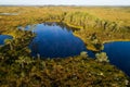 A bog lake in Valgeraba bog in Estonia Royalty Free Stock Photo
