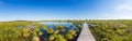 Bog landscape High Fens Hautes Fagnes panorama Royalty Free Stock Photo