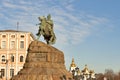 Bogdan Khmelnitsky monument in Kiev, Ukraine. Royalty Free Stock Photo