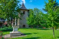 Bogdana monastery during a sunny day in Romania