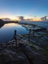 Bogey Hole - Newcastle NSW Australia - Morning Sunrise Royalty Free Stock Photo