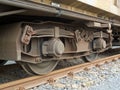 Bogie of a freight wagon Royalty Free Stock Photo