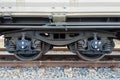 Bogie of a freight wagon Royalty Free Stock Photo