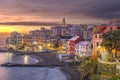 Bogliasco, Genoa, Italy Town on the Mediterranean Sea Royalty Free Stock Photo