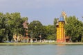 Bogojvar castle on lake Palic