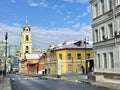 Moscow, Russia, February, 20, 2024. Bogoroditse-Rozhdestvensky monastery in winter, Moscow Royalty Free Stock Photo