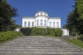 BOGORODITSK, TULA OBLAST, RUSSIA, The count Bobrinsky palace in the Bogoroditsk city. It is a prototype of Vronsky estate in Anna Royalty Free Stock Photo