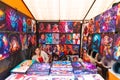 Bogota canvas for sale at the Usaquen Sunday market