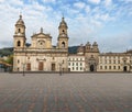 Bogota Cathedral at Bolivar Square - Bogota, Colombia Royalty Free Stock Photo