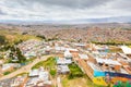 Bogota city aerial view John Paul sixth district