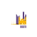 Bogota city emblem. Royalty Free Stock Photo