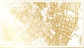 Bogota Colombia City Map in Retro Style in Golden Color. Outline Map