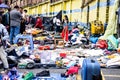 BOGOTA, COLOMBIA - JULY 2023. View of a flea market at Bogota city center