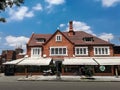 The beautiful antique Tudor Style houses of the traditional Quinta Camacho neighborhood in Bogota Royalty Free Stock Photo