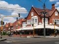 The beautiful antique Tudor Style houses of the traditional Quinta Camacho neighborhood in Bogota Royalty Free Stock Photo