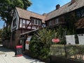 The beautiful antique Tudor Style houses of the traditional Quinta Camacho neighborhood in Bogota Royalty Free Stock Photo