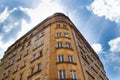 BOGOTA, COLOMBIA - OCTOBER, 11, 2017: Beautiful outdoor view of brick buillding of occident bank in Bogota