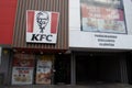 Bogota, Colombia - October 23 2023. Facade of KFC located at the 85 street in the north side of Bogota. KFC logo