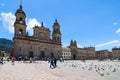 BOGOTA, COLOMBIA - 07 OCTOBER 2010: The National Capitol is situated in Plaza de Bolivar a historic square in the heart of Bogota Royalty Free Stock Photo