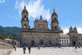 BOGOTA, COLOMBIA - 07 OCTOBER 2010: The National Capitol is situated in Plaza de Bolivar a historic square in the heart of Bogota Royalty Free Stock Photo