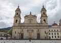 BOGOTA, COLOMBIA - Primatial Cathedral at bolivar square Royalty Free Stock Photo