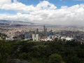 Bogota Colombia skyline view hiking Montserrete Royalty Free Stock Photo