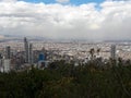 Bogota Colombia skyline view hiking Montserrete Royalty Free Stock Photo