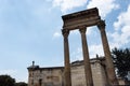 Three ancient pillars, old crypts and mausoleums located in Cementerio central