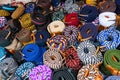 Bogota colorful craft belts Usaquen market Royalty Free Stock Photo