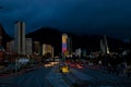 Bogota at night Royalty Free Stock Photo