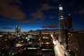 Bogota skyline at night Royalty Free Stock Photo