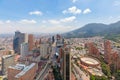Bogota tenth street aerial view Santa Fe district