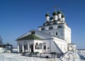 Bogoyavlenskiy cathedral in male priory in city Mstyora(1687-1688) Royalty Free Stock Photo