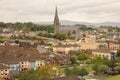 The bogside and St Eugene`s Cathedral. Derry Londonderry. Northern Ireland. United Kingdom Royalty Free Stock Photo