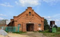 The Boguslavsky estate in Gomel. Stables building. Belarus. Barn. Service building Royalty Free Stock Photo