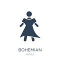 bohemian icon in trendy design style. bohemian icon isolated on white background. bohemian vector icon simple and modern flat