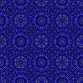 Bohemian oriental dark blue mosaic pattern background art Royalty Free Stock Photo